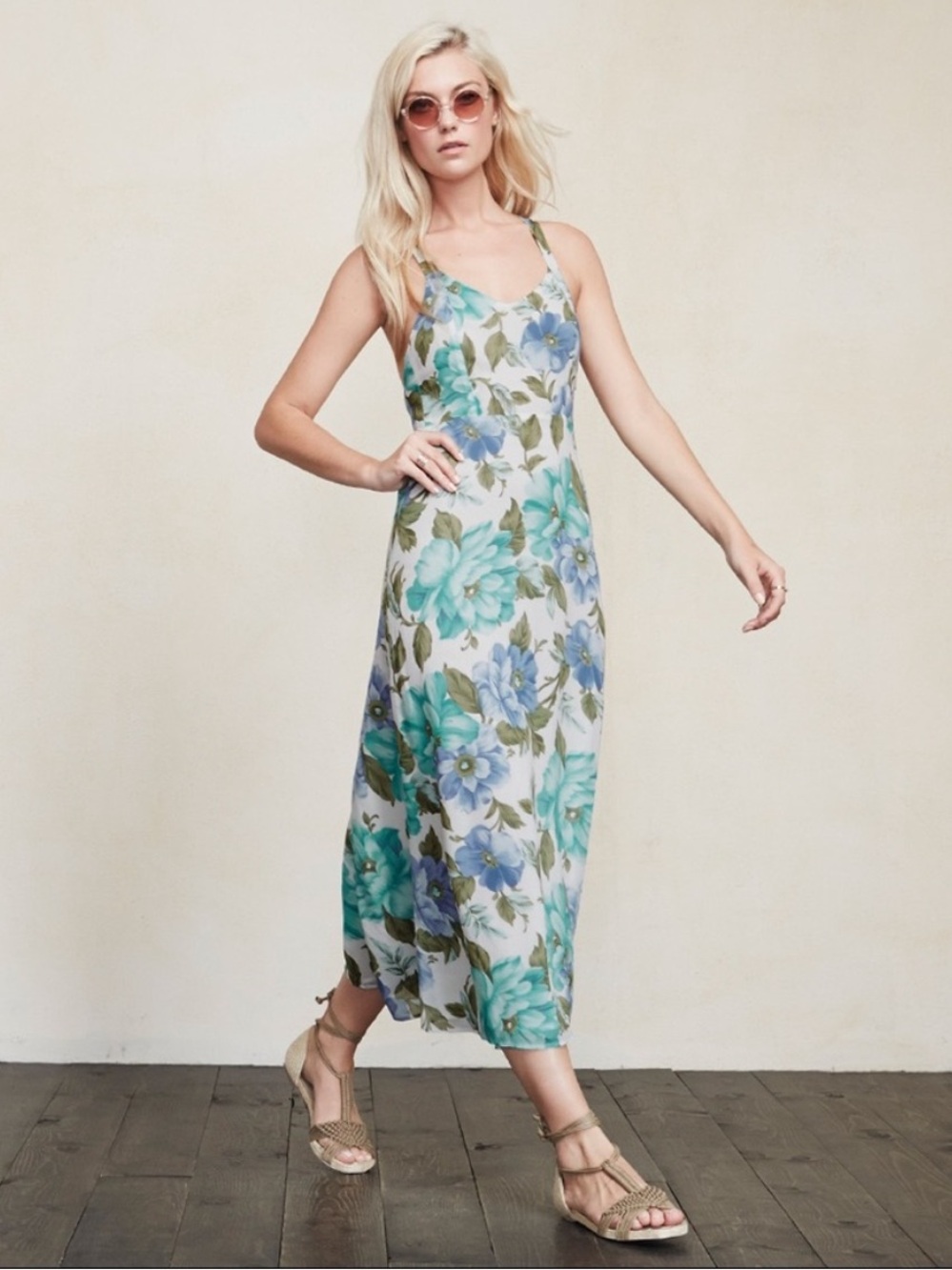 Reformation Carletta Sylvia Lace Up Maxi Dress
